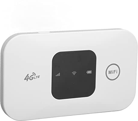 Unlocked 4G LTE Mobile WiFi Router with SIM Card Slot for Global Travel (Not for Americas Except) | 150Mbps Portable Hotspot Device, Mini Wireless Internet Modem for Camping, Vacation Homes