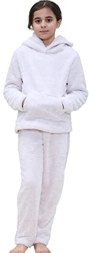 A2Z 4 Kids Boys Girls High Pile Fleece Pyjama Set Age 5-13 | Extra soft nightwear with pockets for lounging, bedtime and cosy comfort