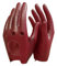 MGGM collection Damen Leder Autohandschuhe Lederhandschuhe Ungefüttert,Red,XL