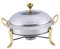 Chafing Dish, Acier Inoxydable Chafing Dish Buffet Set, Catering Warmer Set Anti Brûlure avec Couvercles Réchaud à Alcool pour Dortoir de Camping, Gastro et Fête Récipient de Réchauffement, auréé