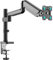 ONKRON Monitor Halterung für 13-34 Zoll Bildschirm bis 12 kg, Bildschirmhalterung 1 Monitor Stand, Gasdruckfeder Arm, VESA 75x75-100x100, Monitorhalterung schwenkbar, neigbar, drehbar Schwarz G75-B