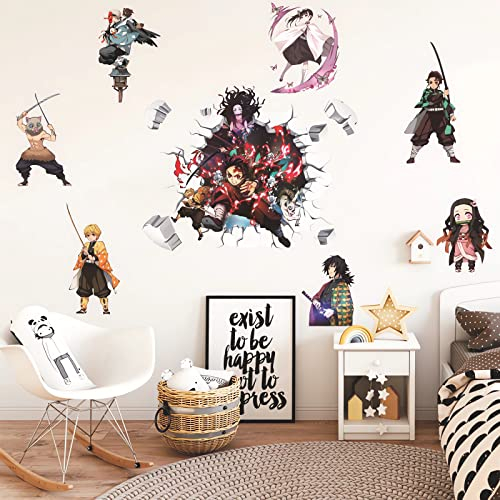 Dämonentöter-Tapete, Wandaufkleber, Kinderzimmer, Hintergrund-Wanddekoration, Anime-Poster, Aufkleber, Geburtstagsparty-Zubehör, Dekoration