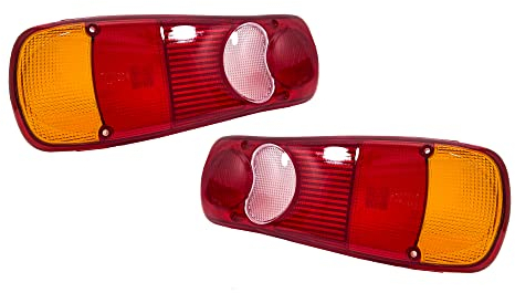 MGF 2x Ersatzgläser Lichtscheibe Gläser Für Rückleuchte Heckleuchte Satz LKW Anhänger Pritsche
