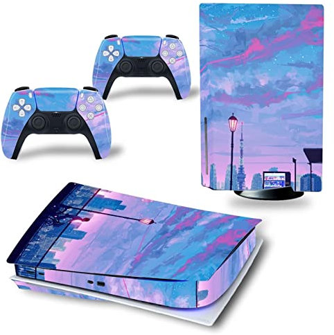 YANHAO Peau Console pour PS5 Skin Disc Edition Anime Console Et Contrôleur Vinyl Cover Skins Wraps pour PS 5 Disc Version(6863) Skins Wraps Cadeau (Color : 9)