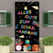 EUIOOVM Einschulung Deko Banner, Alles Gute Zum Schulanfang Banner für Einschulung Dekoration für Mädchen Jungen Schuleinführung Banner, Polyester Stoff Hintergrund Farbiges