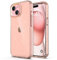ULAK für iPhone 15 Hülle Glitzer Durchsichtige Schutzhülle Hard TPU Bumper Handyhülle Stoßfest Phone Case für Apple iPhone 15 6,1 Zoll - Orange