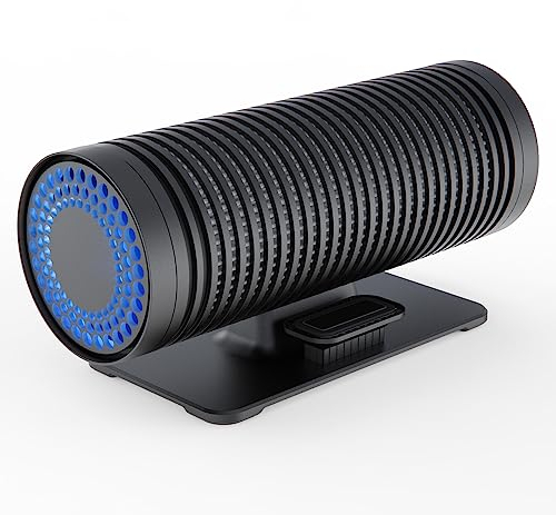 QUEENTY Car Air Purifier,Dual-fan Air Purifier for Car with H13 HEPA Filter Helps to Achieve Twice Efficiency,Car Accessories with Essential Oil Diffuser for Home,Office,Travel Use
