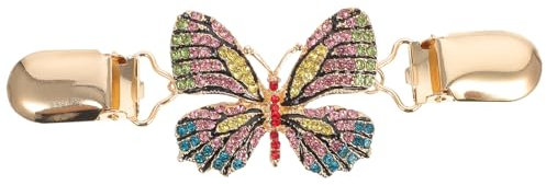 VALICLUD Retro Clip für Pullover, Strickjacke, Schal & mehr - Goldener Schmetterling Clip - Hochwertiger Legierter Stahl - Unisex