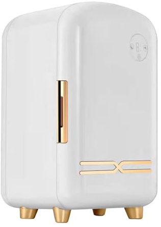 Yajuer Skincare Mini Fridge, Compact Refrigerator With Touchscreen, Retro Small Refrigerator For Dorm, Bedroom, Office, Car, Food, Drinks