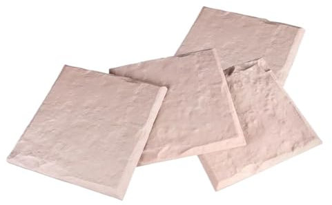 LSYHHXC Garden Stepping Stones Stone Mat Garden Stones Large Stepping Stones Landscaping Step Stones 4 Pcs Decorative Stones Lawn(Square)