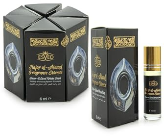 ihvan online, 6er Pack 36 mL - 1,21 Oz Roll-On Parfümöle, Alkoholfreies Musk Parfüm, Arabische Düfte, Weiche Parfümtabletten für Körper, Langanhaltender Duft für Frauen & Männer, Hacer-ul Esved