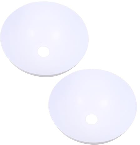 HOMOCONO Pantalla De Lámpara De Plástico Forma De Hongo Pp, Luz Suave Para Sala De Estar y Dormitorio, Diámetro Medio 42 Mm, Juego De 2 Unidades