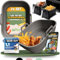 KNUSPERLIEBE® 2x Set Silikonform Faltbar für Airfryer, Heißluftfritteuse, BPA-FREI | Zubehör Ninja Foodi Max Dual Zone AF400EU AF451 AF400EUCP SL400EU AF300EU | Silikoneinsatz Air Fryer Acessory