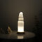 HEIMTEX Selenitkristalllampe – weiße USB-LED-Selenitlampe in 3 Größen - 15cm natürlich geformter Selenit stein kristall turm für metaphysische Reinigung, Heilung, Meditation und Heimdekoration