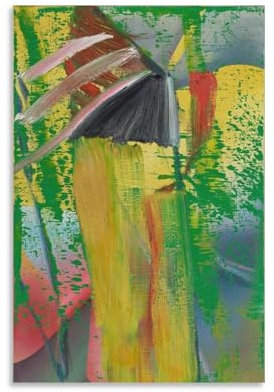 QINGYUAN Gerhard Richter Abstraktes Bild, Poster, Bild, Druck, Leinwand, Poster, Wandkunst, moderne Wohnkunstwerke, 40 x 60 cm