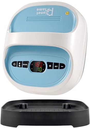 PlanetFlame Handliche Heißpresse 540W, 21x24cm Tragbare Transferpresse für T-Shirts, Hüte, Stoffe, DIY (0-250°C, 3,58kg) Hitzepresse Für kleidung Rucksäcke