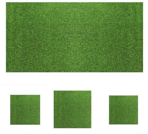 Tapis d'herbe verte facile à installer pour la décoration de la maison, bricolage (50 x 100 cm)