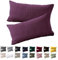Soifox Kissenbezug 40x60 2er Set - Lila kopfkissenbezug Für Kissen 40 x 60 cm 100% Mikrofaser Resistent und Hypoallergen Kissenbezüge mit Reißverschluss