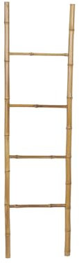 Romimex Porte-manteau sur pied naturel bambou échelle 40 x 180 x 3 cm
