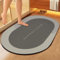 Tapis de douche 60 x 90 cm, super absorbant et antidérapant, lavable, à séchage rapide, pour douche, baignoire, toilettes, idéal comme capacité de charge (gris)