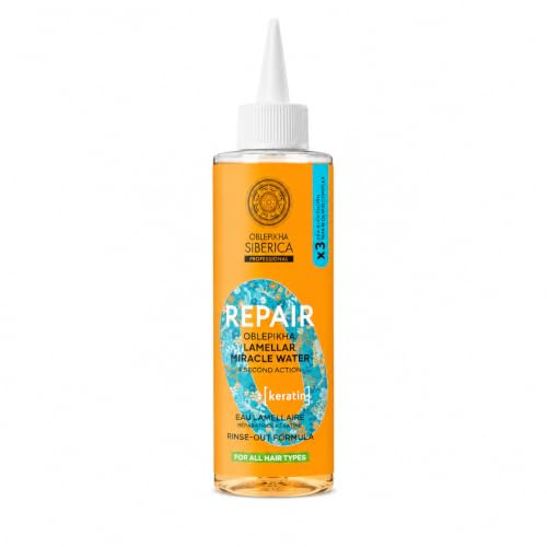 Natura Siberica Keratin‑Lamellarwasser Reparierend – Sofortglanz & Geschmeidigkeit – 200 ml