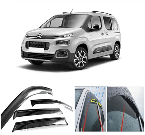 AC WOW 4 deflectores de viento para Citroen Berlingo III para Peugeot Partner III/Rifter para Opel Combo para Toyota ProAce City 2018 2019 2020 2021 2022 2023 2024 2025