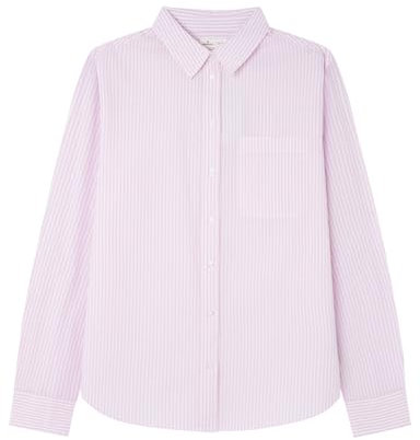 SPRINGFIELD 3.t.a. Camisa Oversize Popelin Camicia, Rosa Chiaro, M Donna