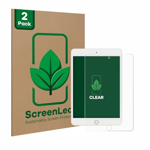 ScreenLeaf 2 Stück Schutzfolie für Apple iPad Mini 5 2019 (5. Gen.) [nachhaltiger Displayschutz, Folie, transparent, kratzfest]