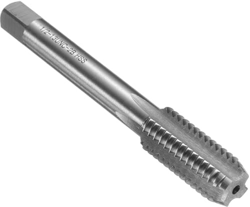QUARKZMAN Hand Gewindebohrer, 1/2-13 UNC Amerikanische Gewindeschneider, Rechtshänder HSS6542, Geradnut-Schlichtschneider(SB)