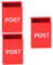 DIYEAH 3 Pcs Vintage Mini Mailbox Boys and Girls Toy Playhouse Post Box Miniature Home Furniture