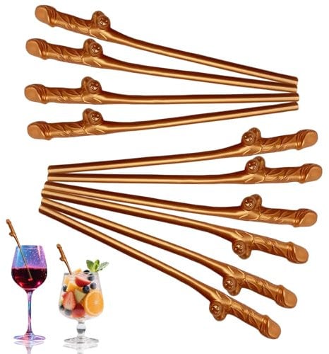 30pcs Rose Gold Hen Party Straws,Reusable Naughty Straw Drinking,Bride Hen Do Drinking Straw Cocktail Straws for Bride to Be Hen Do Party Birthday Wedding Bachelorette Party Decorations