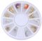WRITWAA 1 Jeu Clou Strass-collage Festival Embellissements De Strass Ornement De Strass D'ongle Décalque De Clous Nail Art Ringestone Femmes Ongles Strass Goujon D'ongle Doré 12 Pièces
