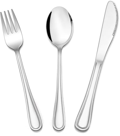 Herogo Set di posate per bambini (manico elegante)