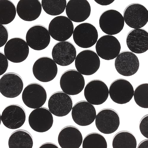 100 Acryl Gitarren Einlegepunkte Schwarz für Griffbrett und Inlays | Klassische Gitarre, als Einlegematerial, Präzise Blöcke, 100 Stück, Schwarz