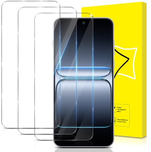GiiYoon-3 PACK Screen Protector for OnePlus Nord 5 Tempered Glass [HD Full Coverage] [Easy Installation] [Round Edge] [Scratch Resistant] [9H Hardness]
