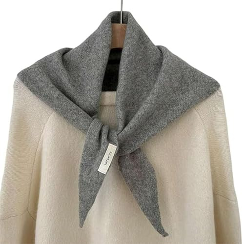 Bafiwu Knitted Triangular Scarf for Women UK, Neck Scarf for Women | Headscarf Knitted Scarf Multi-Functional Warm Knitted Scarf