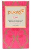 Pack of 2 x Pukka Herbal Teas Love Organic Rose Chamomile and Lavender Tea - Caffeine Free - 20 Bags