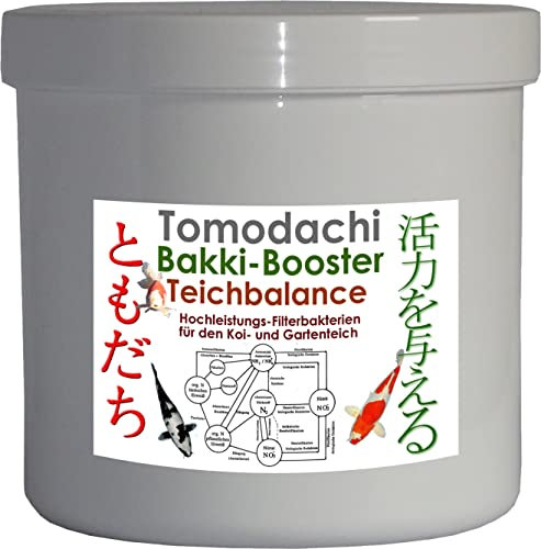 Filterbakterien Filterstarterbakterien Teichfilter Starter Bakterien Koiteich nitritfrei algenfrei Tomodachi Bakki Booster Teichbalance 300g Dose