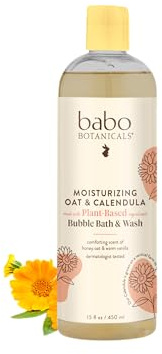 Moisturizing Bubble Bath & Wash, Oatmilk Calendula - Babo Botanicals