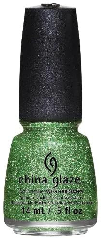China Glaze Nail Lacquer with Hardner - 3D Glitter Effect - This Is Tree-Mendous, 1er Pack (1 x 14 ml)