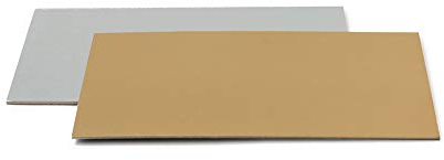 Decora 0932515 Sottotorta Rettangolare, Cartone, Oro, 25 x 35 cm