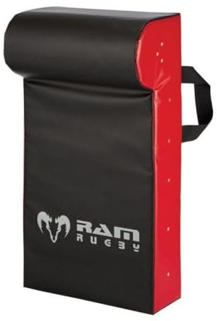 Ram Rugby Single Wedge Hit Shield - Contact Pad - Tackle Shield - Club Quality - Industrial-Grade Water-Resistant PVC - UK Made - Large, Medium or Small - Suitable for Seniors, Juniors & Minis
