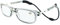 Loopies Hochwertig Magnetisch Lesen Brille Unisex, Verstellbar, Faltbar und vorne Verbindung mit komfortablem und Flexibel Hals Schlaufe. Kommt mit Frei Hülle und Putztuch - Durchsichtig Grau