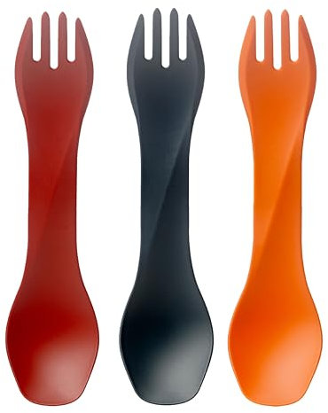humangear Besteck GoBites UNO 3er Pack rot, grau, orange, 074601