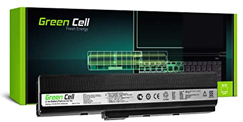 Green Cell® Standard Série A32-K52 Batterie pour ASUS A52F A52J A52N B53 K42 K52 K52DR K52J K52JK K62 X52 X52D X52F X62 Ordinateur PC Portable (6 Cellules 4400mAh 10.8V Noir)