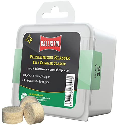BALLISTOL 23245 Filzreiniger Klassik - Laufreiniger für Gewehr Kal.16-30 Stück