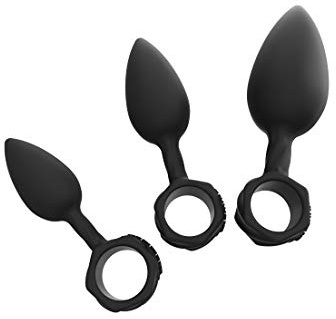 Bathmate Analplugs Trainierung-Set, schwarz
