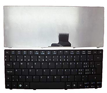 Tastiera per PC portatile Acer Aspire ONE 571H 751H V108246AK Swiss SW nero