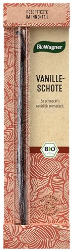 BioWagner - Bio Vanilleschote | Bourbon Vanille für Süßspeisen | 2,8 g | Naturbelasse Bio-Zutaten