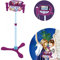 Lexibook-s160fz Disney Frozen Altavoz pie para niños, Juguete Musical, Altura Regulable, Efectos Luminosos, 2 microfónos incluidos, mp3, Enchufe Cable de Entrada Auxiliar, Violeta/Azul, Color Negro